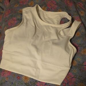 Lululemon Athletica Cream Crop Top